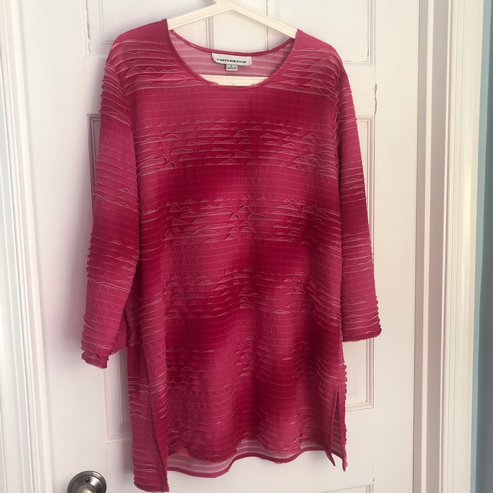 Ruffled ombré swim cover up or tunic.